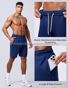 Pantalones Cortos Deportivos Clásicos Casuales para Hombre con Logotipo Frontal, Estilo Urbano, Transpirables, de Secado Rápido, de Algodón, con Cordón Ajustable - Product Image 5