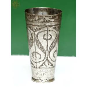 Handmade 7-Inch Brass <b>Vintage</b> Glass Home Decor <b>Item</b> Handcrafted Brass Craft From India - Product Image 1