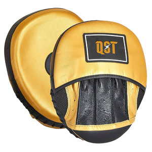 Synthetic Leather Breathable Moisture-Wicking Boxing <b>Focus</b> Mitts Hook Jab <b>Pads</b> Curved Shell Coach Training Punch Target OEM - Product Image 3