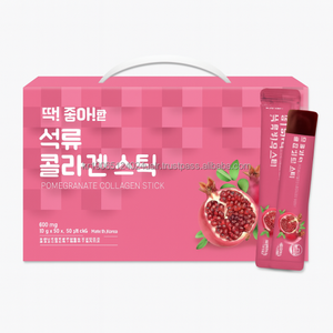 เครื่องดื่มคอลลาเจนเปปไทด์จากทับทิมแบบแท่ง 60 ซอง สำหรับผู้หญิงเพื่อสุขภาพผิว - Product Image 1