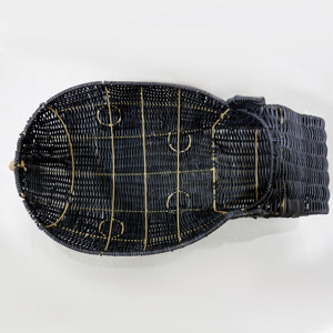 Cesta de Almacenamiento Hippo, Organizador de Juguetes de Ratán Sintético Negro, Decorativa y Vertical - Product Image 6