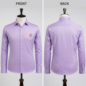 Camisa de Vestir de Manga Larga para Hombre, Premium, Ligera, de Algodón, Secado Rápido, Transpirable, para Oficina, Verano - Product Image 6