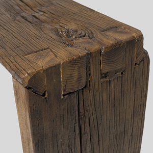 Mesa Consola de Madera Maciza Reciclada Estilo Cascada, Mueble Decorativo Hecho a Mano para Entrada, Comedor o Sala de Estar, Estilo Minimalista - Product Image 4