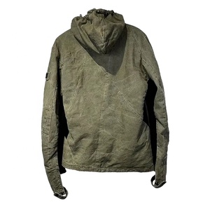 Chaquetas Bomber con Capucha de Invierno, Diseño Asimétrico, Estilo Urbano Y2K, Fabricación Personalizada al por Mayor, Chaqueta Hip Hop con Lavado Ácido - Product Image 3