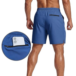 Wholesale Men Cotton Shorts Elastic Waist <b>Drawstring</b> Plain Casual Summer Shorts OEM Custom Logo Supplier - Product Image 6