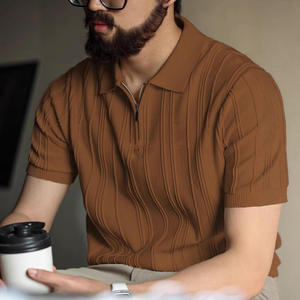 Camiseta Polo de Verano para Hombre, Personalizable, de Color Sólido, Estilo Casual, Moderno y Fresco, de Manga Corta - Product Image 1