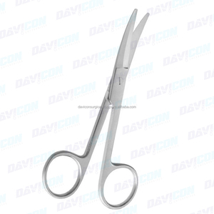 Tijeras Quirúrgicas Fomon Saber-Back Curvas Serradas de 5 Pulgadas en Acero Inoxidable para Rinoplastia, Instrumento de Cirugía Plástica - Product Image 5