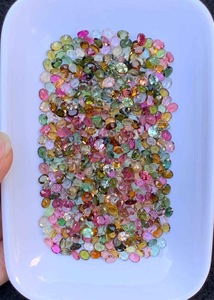 Turmalina Natural de Calidad AAA, Corte Facetado, Gema Disponible en Todos los Tamaños |   Piedras Sueltas Multicolores para la Elaboración de Joyas - Product Image 2