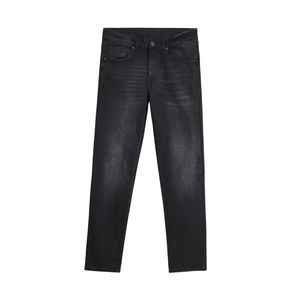 Comfortable Skinny Trousers For Men Slim Fit Denim <b>Jeans</b> Black Wash Cotton Breathable Casual Fashion - Product Image 3