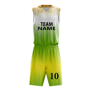 Tenues d'équipe de basketball, maillots pour hommes, uniformes de basketball unis, 100 % polyester, ensembles imprimés numériquement, shorts en mesh 100 % polyester - Product Image 5