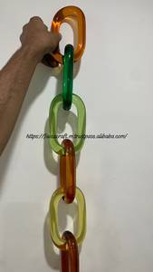FAIZA CRAFT Customized Modern Resin Chain <b>Wall</b> Accents Handmade <b>Ornamental</b> Hanging Home Decor Diwali Festival Ready Curve Design - Product Image 3