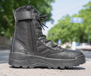 Botas formales de desfile para cadetes, uniformes ceremoniales, bandas de marcha, cuero pulido, cómodas y elegantes. - Product Image 1