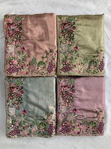 Sari Moderno de Invierno para Mujer con Bordado Floral de Diseño |   Sari de Lujo para Fiesta o Boda con Blusa |   Étnico Indio Premium - Product Image 6