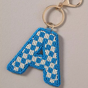 Porte-clés et breloque de sac en perles brodées motif fleur mignonne, pendentif pour voiture, cadeau pour femme, artisanat en perles de rocaille, broderie florale par glowin fashion - Product Image 1