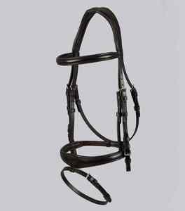 Bridon d'équitation anglais de qualité supérieure avec têtière en cuir verni – Produits d'équitation anglaise - Product Image 4