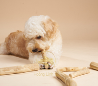 Os de chien à mâcher en bois de café fait de bâtons de bois de café naturel pour chiens et chats pour aider les chiens à divertir et à jouer fabriqué au Vietnam