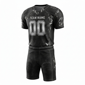 Uniforme de Fútbol Americano Personalizado de Alta Calidad al por Mayor, Ropa Deportiva para Equipos con Mangas Cortas en Tallas Grandes, Uniforme a Precio Económico - Product Image 1