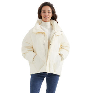 Chaqueta Acolchada Oversize para Mujer con Cremallera, Transpirable y Ligera, Estilo Casual Holgado para Uso Diario - Product Image 3