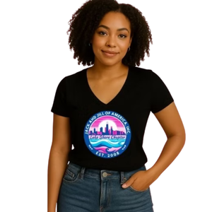 Camiseta gráfica negra para mujer, ropa informal de calle, suave y cómoda para el día a día, estilo de moda, ropa para uso diario, Top - Product Image 1