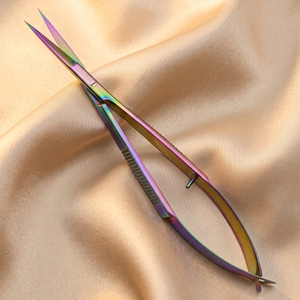 Tijeras de precisión de acero inoxidable con microresorte, instrumento médico con mango de resorte - Product Image 3