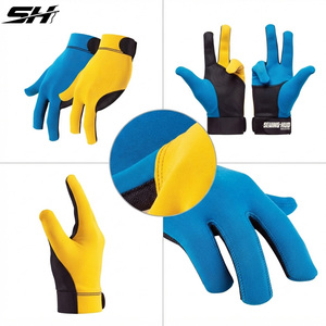 Gants de snooker sportifs anti-humidité, technologie de séchage rapide, respirants, polyester et élasthanne, unisexe, dos lisse, gants de snooker pas chers - Product Image 6