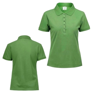Premium <b>Women</b> Knitted Cotton Pique for Shirt Slim Fit Breathable Anti-Pilling Short Sleeve Casual Summer Fashion Top - Product Image 1