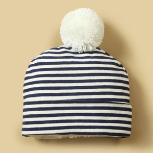 Gorro de tela orgánica para bebé, diseño ligero y transpirable para recién nacidos, gorro respetuoso con la piel - Product Image 1