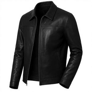 Veste de cycliste unisexe tendance en toile imperméable, respirante et coupe-vent, avec col mandarin en cuir véritable, par BS International - Product Image 6