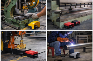 Interrupteur à pédale CMK avec couvercle - 1NO, fonctionnement mains libres pour un fonctionnement sûr, rapide et fluide des machines CNC - Product Image 3