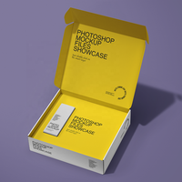 Pochettes d'expédition en carton ondulé personnalisées avec logo et gaufrage, en matériaux recyclés pour un emballage de marque durable et élégant pour chaussettes et fourrures