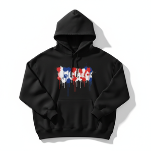 เสื้อฮู้ดดี้ผู้ชายทรงหลวมพิมพ์ลายกราฟิก ผ้าฝ้าย 100% ระบายอากาศได้ดี สวมใส่สบาย มีกระเป๋าลายกราฟฟิตี คุณภาพสูง - Product Image 1
