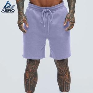 Pantalones Cortos de Felpa para Hombre, Estilo Casual, Deportivos, para Gimnasio, Cintura Elástica, Tela Suave, para Uso Diario en Verano - Product Image 1