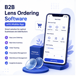 ระบบสั่งซื้อสินค้า B2B ทางออปติคอล แอปพลิเคชันมือถือ การจัดการสต็อกแบบเรียลไทม์ การวิเคราะห์ข้อมูลอัจฉริยะ โครงสร้างพื้นฐานคลาวด์ที่ปลอดภัย - Product Image 1