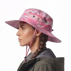 Chapeaux de camping à large bord camouflage d'été unisexes, protection solaire, chapeaux de pêcheur, chapeaux de safari style été - Product Image 3
