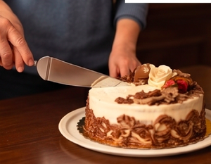 Floral Design Handle <b>Cake</b> <b>Server</b> And Knife Sets Stainless Steel Perfect For Weddings Events Parties And Elegant Dining Use - Product Image 5