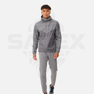 Conjunto Deportivo Impermeable y Cortavientos para Hombre, Ropa Deportiva Transpirable para Gimnasio y Entrenamiento, con Logotipo Personalizado - Product Image 4
