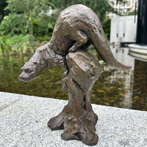 Statua di Lontra Fluviale <span class=keywords><strong>in</strong></span> <span class=keywords><strong>Bronzo</strong></span> a Grandezza Naturale Personalizzata, Scultura Decorativa da Giardino <span class=keywords><strong>in</strong></span> Ottone <span class=keywords><strong>in</strong></span> Vendita - Product Image 6