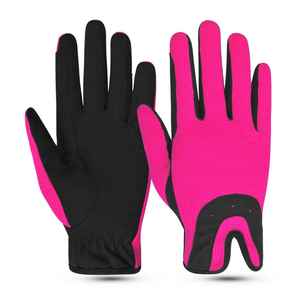 Gants de moto d'été à doigts entiers en polyester avec fermeture auto-agrippante, coques protectrices résistantes à l'usure et antidérapantes pour la conduite - Product Image 4