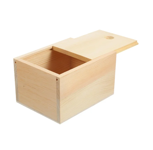 Coffre utilitaire en bois traditionnel fait main pour accessoires ménagers, fournitures de bureau et rangement personnel organisé - Product Image 2