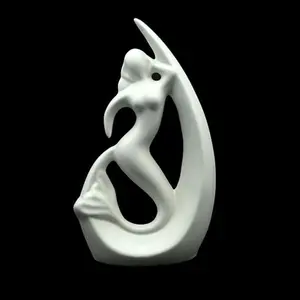 Figuras de Resina de Luna, Escultura Artística Hecha a Mano, Decoración para el Hogar, Adorno de Mesa - Product Image 3