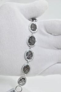 Natural Black Rutilated Quartz <b>Bracelet</b> 925 Sterling Silver Gemstone Jewelry For Women Elegant <b>Bracelet</b> Gift - Product Image 5