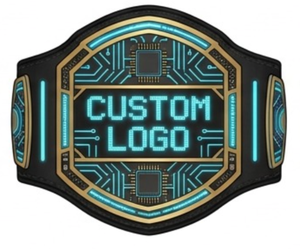 Cinturón de Campeonato UFC de Alta Calidad, Rojo, para Lucha Libre, Boxeo, Judo, Aikido, BJJ, Taekwondo, Grappling, Karate, con Logotipo Personalizado de Metal - Product Image 1