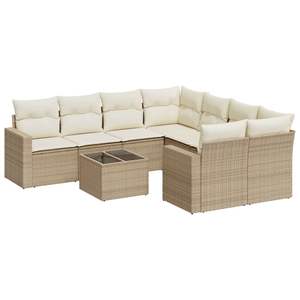 Set Divano da Giardino Beige e Crema, Elegante Arredamento da Esterno per Intrattenimento all'Aperto - Product Image 2