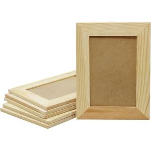 Cadre photo en bois artisanal, design minimaliste en bois naturel, respectueux de l'environnement, pour présentation sur table - Product Image 4
