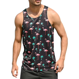 Men's Vintage Breathable Quick Dry Knitted Polyester/Cotton Gym Sleeveless Shirt Bodybuilding Fitness Muscle Tank Top O-Neck - Product Image 5