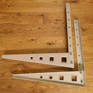 ELRC501 Aircon Spare Parts 5HP DIY Wall Bracket Heavy Duty <b>Metal</b> Support Bolted Assembly Powder Coated Steel Wall Brackets - Product Image 6
