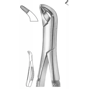 FOCEPS de EXTRACCIÓN de instrumentos quirúrgicos dentales de patrón americano para centrales superiores y bicúspides - Product Image 1