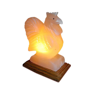 Ensemble de lampes en sel de l'Himalaya en forme d'animal en matériau organique, avec cordon électrique et ampoule, artisanat naturel, emballage inclus - Product Image 2