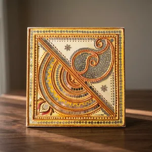 Best Quality Lippan design <b>wall</b> <b>Panel</b> Ornamental Metal Hanging Artwork with Intricate Embossed Design for Home and Office - Product Image 1
