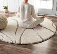 Tapis en microfibre Celestial Shaggy à poils moyens, tufté à la main - Doux, moelleux, antidérapant, résistant aux taches, style moderne, lavable en machine